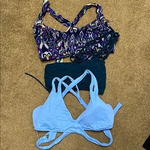 BECCA swim bikini top bundle. Size D